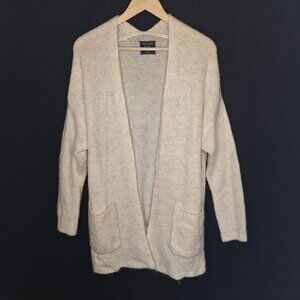 💙 Abercrombie & Fitch Cozy Fluffy Slouchy Cardigan Size L/XL Casual Preppy Acad